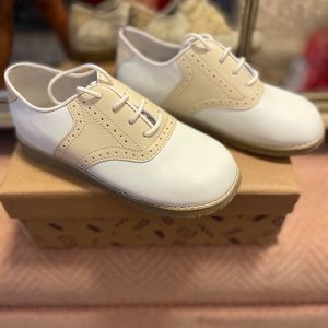 New in box! Size 1 white/beige saddle shoes